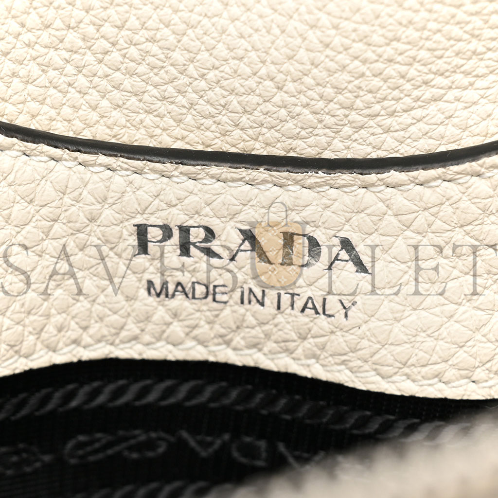 PRADA VITELLO DAINO TOP HANDLE WHITE (33*29*13cm) PRADA VITELLO DAINO TOP HANDLE WHITE (33*29*13cm)